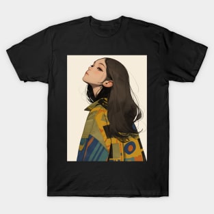 Asian girl with long hair T-Shirt